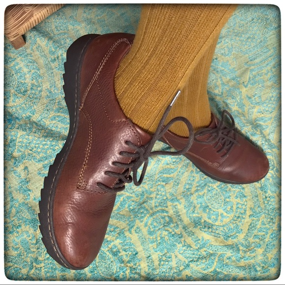 COPY - Born “Hazelle” brown leather lace-up Oxfords 8/39 - Picture 3 of 8